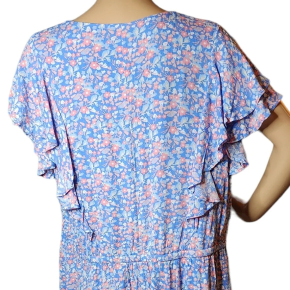 NWT Lane Bryant ditsy floral dress with pockets. stretch waist. Size 20 - Picture 7 of 16